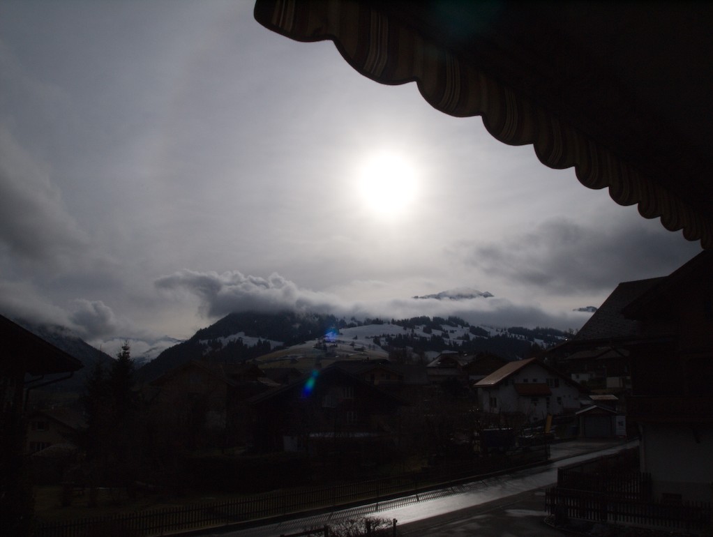 Rinderberg mit Sonne